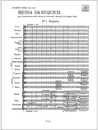 Messa di Requiem - Partitur - VERDI - Partition - Grand format